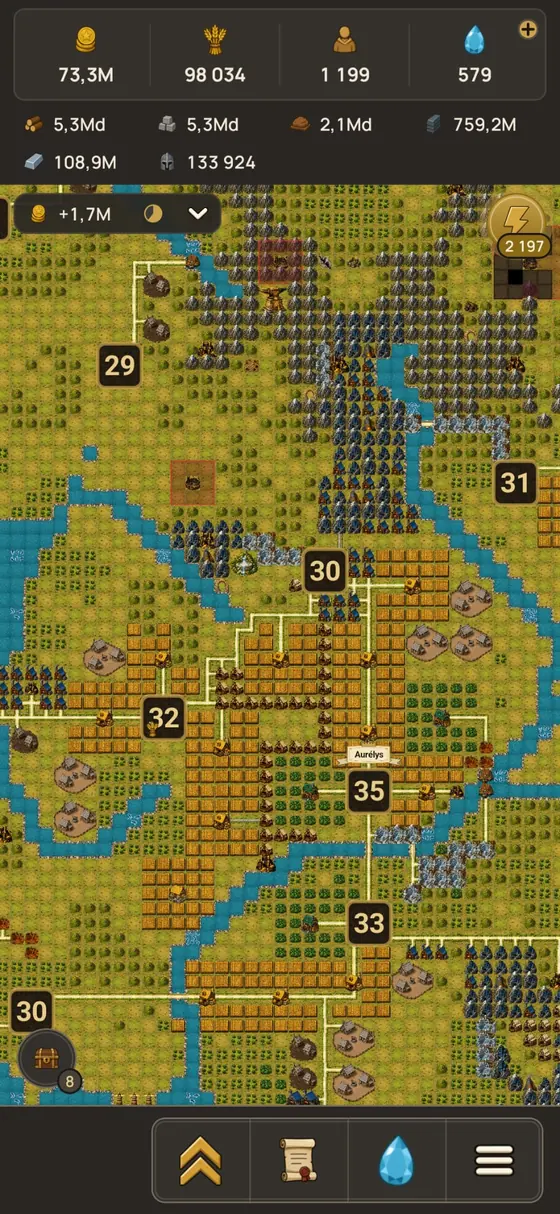 The kingdom map and its road network