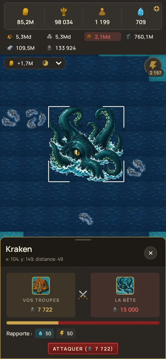 The Kraken hunt, just before the assault
